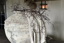 Grillige Donkerbruine Decoratietak